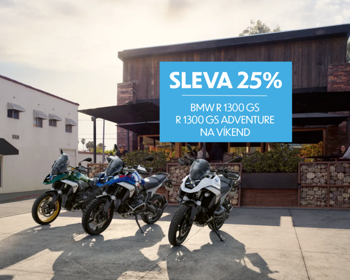 LETNÍ AKCE: BMW R 1300 GS a GS Adventure se slevou 25 %!